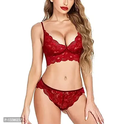 New Baby Doll Lingerie Nightwear Sleepwear Innerwear Bra With Panty Set Combo Pack Of 2-thumb4