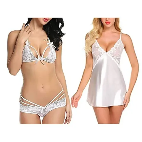 Prettiest Combo Pack Women Baby Doll Nightwear Pack Of 2