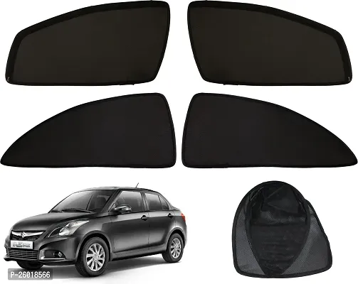 Window Sun Shade For Maruti Suzuki Swift Dzire Black