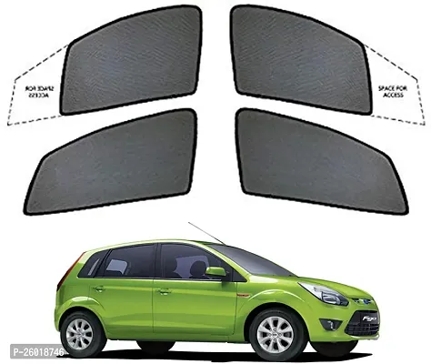 Magnetic Side Window Sun Shade For Maruti Suzuki Wagonr Black-thumb2