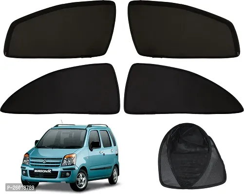 Magnetic Rear Window Sun Shade For Maruti Suzuki Wagonr Black