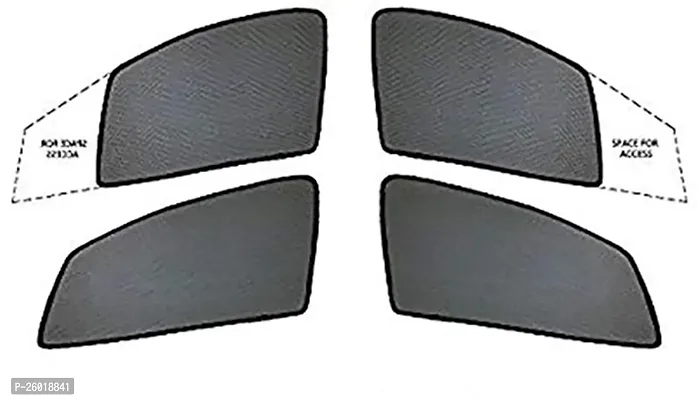 Magnetic Rear Window Sun Shade For Hyundai Grand I10 Black-thumb3