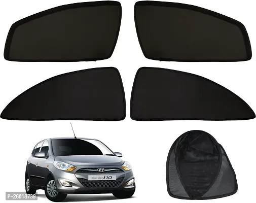 Tech Auto Side Window Sun Shade For Hyundai I10 Black-thumb0