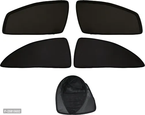 Magnetic Side Window Sun Shade For Hyundai Elite I20 Black-thumb3