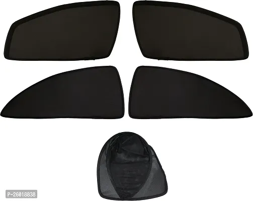 Magnetic Rear Window Sun Shade For Mahindra Xuv 500 Black-thumb3