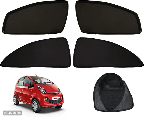 Magnetic Rear Window Sun Shade For Tata Nano Black