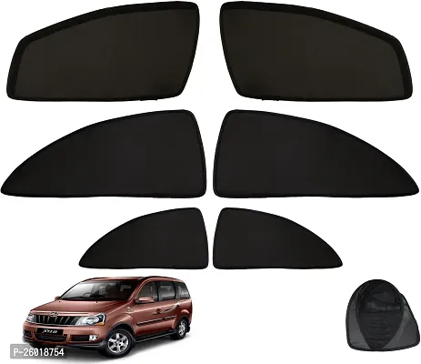 Jet Black Side Window Sun Shade For Mahindra Xylo Black