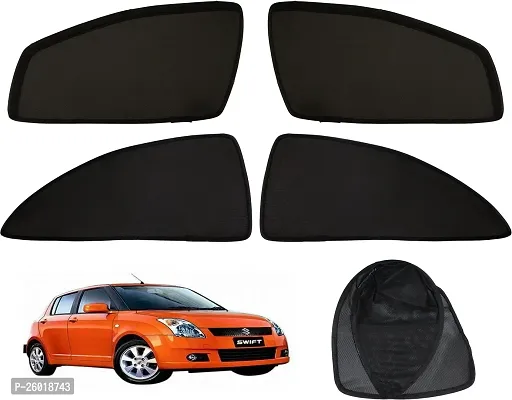 Tech Auto Side Window Sun Shade For Maruti Suzuki Swift Black