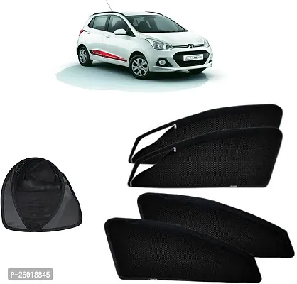 Magnetic Rear Window Sun Shade For Hyundai Grand I10 Black