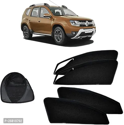 Magnetic Rear Window Sun Shade For Renault Duster Black