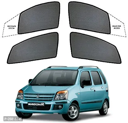 Magnetic Side Window Sun Shade For Maruti Suzuki Wagonr Black