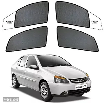 Magnetic Side Window Sun Shade For Tata Indigo Black