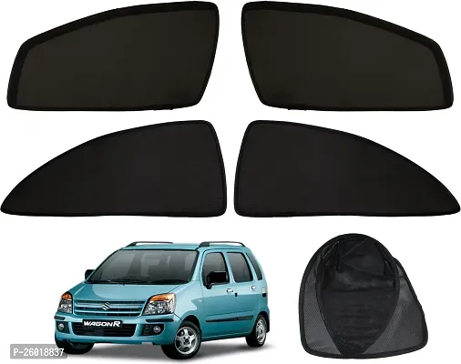 Magnetic Rear Window Sun Shade For Maruti Suzuki Wagonr Black