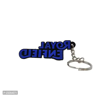 BIPS ENTERPRISES- stylish royal blue logo quality rubber keychain key ring| cool royal blue logo blue colour keychain key ring for bike, car and home keys.