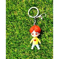 BTS Cute Suga Silicone 3D Keychain with Metal Hook Keyring|BTS V|BTS Jimin|BTS Suga|BTS Jung Kook|BTS Jin|BTS Army Hand Heart|BTS J Hope Keychain for Girls,Car,Bike,Boys (Min Yoongi (SUGA))-thumb3