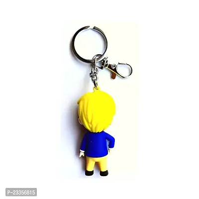 BTS Cute Jin Silicone 3D Keychain with Metal Hook Keyring|BTS V|BTS Jimin|BTS Suga|BTS Jung Kook|BTS Jin|BTS Army Hand Heart|BTS J Hope Keychain for Girls,Car,Bike,Boys (Kim seokjin (Jin))-thumb2