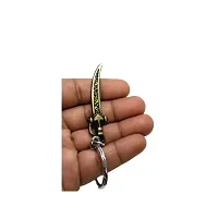 Stylish King Sword Blade Stainless Steel War Sword Keychain Keyring Metal | Premium Gift Keychain | Gift for Friend | Heavy Duty Keychain | Birthday Gift |Lion Keychain| Unique Keychain for Bike,Car-thumb2