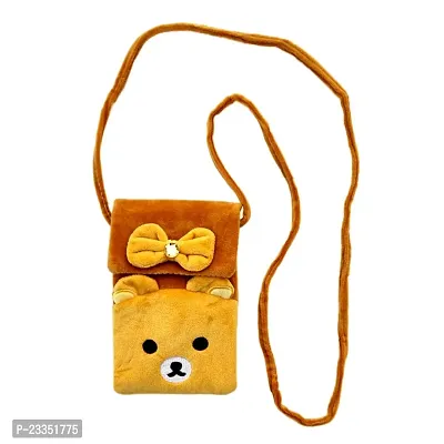 Bts Jimin Chimmy  Teddy Bear Combo Soft Plush Crossbody Sling Bag for Women  Girls |Mobile Cell Phone Holder Kawaii Purse Fur Material |Cute Purse And Wallet | Travel Mobile Pouch Clutch Side Bag-thumb2