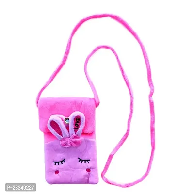 Bts Bt 21 Van  Rabbit Bunny Combo Soft Plush Crossbody Sling Bag for Women  Girls | Cute Purse and Wallet | Mobile Cell Phone Holder Kawaii Purse Fur Material | Travel Mobile Pouch Clutch Side Bag-thumb3