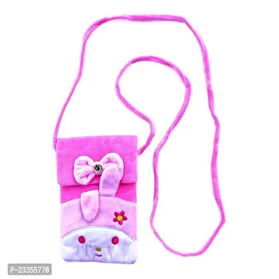 Cute jimin chimmy and rabbit combo soft plush crossbody sling bag for women  girls | cute purse and wallet | mobile cell phone holder kawaii purse fur material | Travel Mobile Pouch clutch side bag-thumb3
