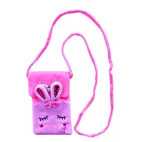 Cute Bts V Tata  Rabbit Bunny Combo Soft Plush Crossbody Sling Bag for Women  Girls | Cute Purse and Wallet | Mobile Cell Phone Holder Kawaii Purse Fur Material | Travel Mobile Pouch Clutch Side Bag-thumb2