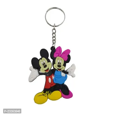 BIPS ENTERPRISES- Cute mouse Quality Rubber Keychain Key Ring| Cute Mouse Multicolour Keychain Key Ring For Bike, Car And Home Keys.