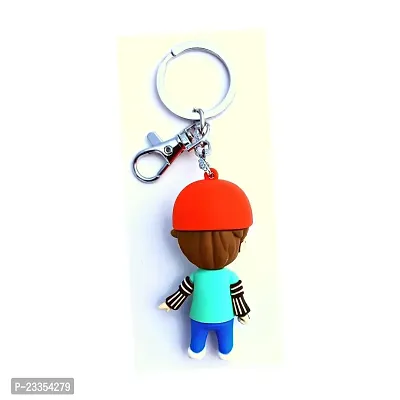 BTS Cute Jimin Silicone 3D Keychain with Metal Hook Keyring|BTS V|BTS Jimin|BTS Suga|BTS Jung Kook|BTS Jin|BTS Army Hand Heart|BTS J Hope Keychain for Girls,Car,Bike,Boys (Park Jimin (Jimin))-thumb2