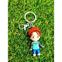 BTS Cute Jimin Silicone 3D Keychain with Metal Hook Keyring|BTS V|BTS Jimin|BTS Suga|BTS Jung Kook|BTS Jin|BTS Army Hand Heart|BTS J Hope Keychain for Girls,Car,Bike,Boys (Park Jimin (Jimin))-thumb3