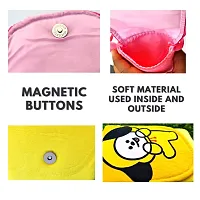Cute jimin chimmy and rabbit combo soft plush crossbody sling bag for women  girls | cute purse and wallet | mobile cell phone holder kawaii purse fur material | Travel Mobile Pouch clutch side bag-thumb4