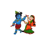 BIPS ENTERPRISES- Radha Krishna Dancing Quality Rubber Keychain Key Ring| Radha Krishna Dancing Multicolour Keychain Key Ring For Bike, Car And Home Keys.-thumb1