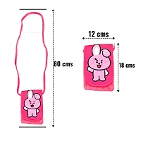 Cute Bts Jk Cooky Combo Soft Crossbody Sling Bag for Women and Girls | Shoulder Bags | Cute Purse and Wallet | Mobile Cell Phone Holder Kawaii Purse Fur Material | Travel Mobile Pouch Clutch Side Bag-thumb4