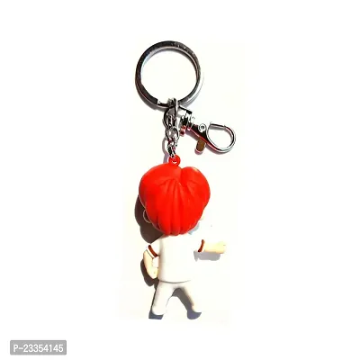 BTS Cute Jk Silicone 3D Keychain with Metal Hook Keyring|BTS V|BTS Jimin|BTS Suga|BTS Jung Kook|BTS Jin|BTS Army Hand Heart|BTS J Hope Keychain for Girls,Car,Bike,Boys (Jeon Junkook (JK))-thumb2