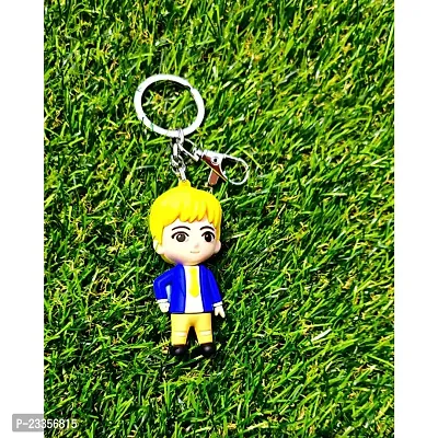 BTS Cute Jin Silicone 3D Keychain with Metal Hook Keyring|BTS V|BTS Jimin|BTS Suga|BTS Jung Kook|BTS Jin|BTS Army Hand Heart|BTS J Hope Keychain for Girls,Car,Bike,Boys (Kim seokjin (Jin))-thumb4