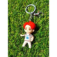 BTS Cute Jk Silicone 3D Keychain with Metal Hook Keyring|BTS V|BTS Jimin|BTS Suga|BTS Jung Kook|BTS Jin|BTS Army Hand Heart|BTS J Hope Keychain for Girls,Car,Bike,Boys (Jeon Junkook (JK))-thumb3