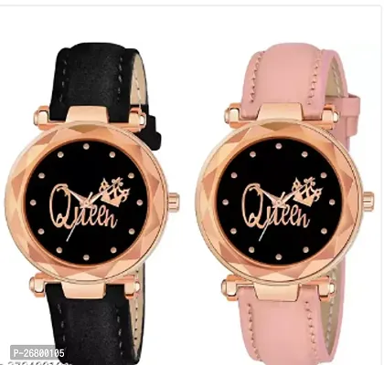 Stylish Analog Watches For Women 2 Pieces