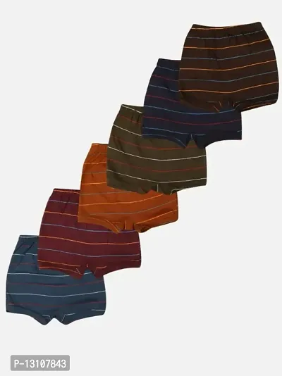 PRIDE APPAREL- Kids Cotton Solid Multicolored Yarndyed Trousers-Pack of 06-thumb0