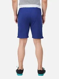 PRIDE APPAREL - Mens Pure Cotton Blue colour Shorts with Dual Side Pockets-thumb2