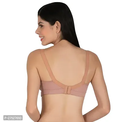 Stylish Beige Cotton Solid Minimizer Bras For Women-thumb5