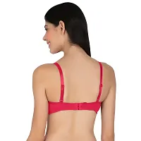 Stylish Pink Nylon Solid Minimizer Bras For Women-thumb4