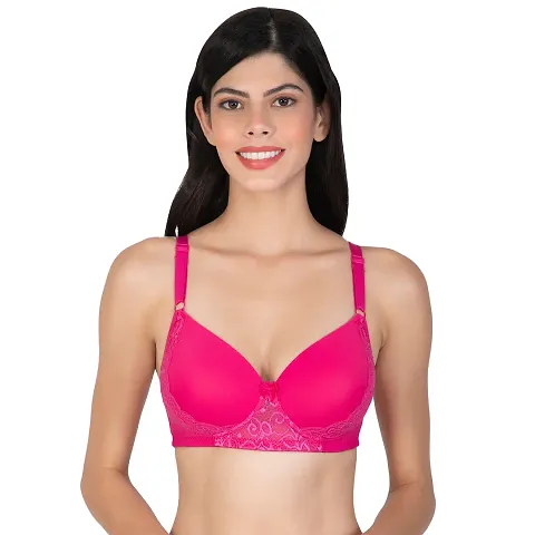 Stylish Nylon Solid Minimizer Bras For Women