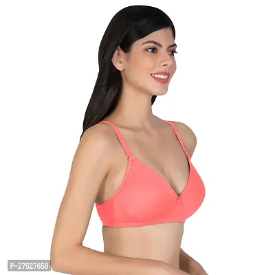 Stylish Pink Cotton Solid Minimizer Bras For Women-thumb4