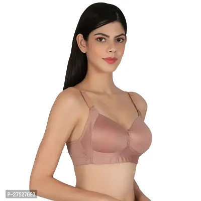 Stylish Beige Cotton Solid Minimizer Bras For Women-thumb4