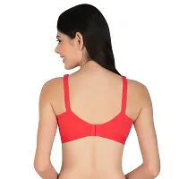 Stylish Red Cotton Solid Minimizer Bras For Women-thumb4