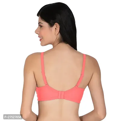 Stylish Pink Cotton Solid Minimizer Bras For Women-thumb5