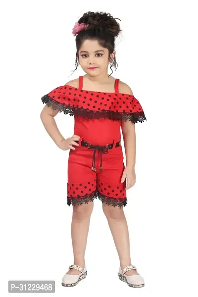 Stylish Red Georgette Dresses For Girls-thumb0