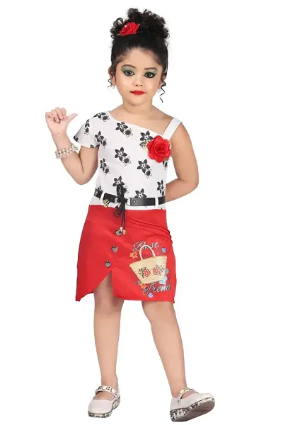 Partywear Cotton Blend Dresses for Girls