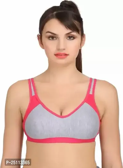 Stylish Fancy Cotton Solid Non Padded Bras For Women Pack Of 1