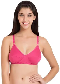 Stylish Fancy Cotton Solid Non Padded Bras For Women Pack Of 3-thumb2