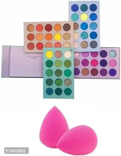 Color Board Eyeshadow Palette & Beauty Blender 150 G (Multicolor)  (3 Items In The Set)