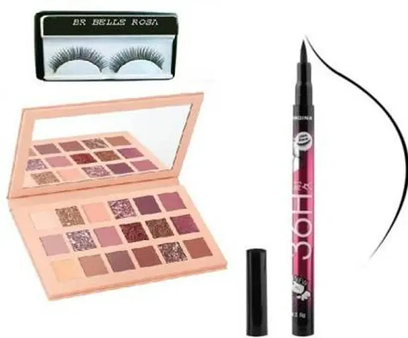 Trendy Nude Eyeshadow Palette With Makeup Essentials Combo